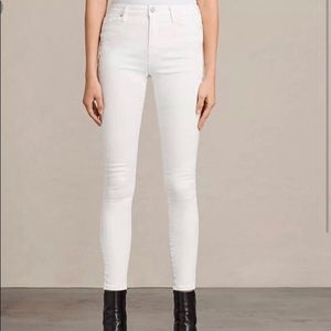 Allsaints Ashby low raise skinny fit jeans W25